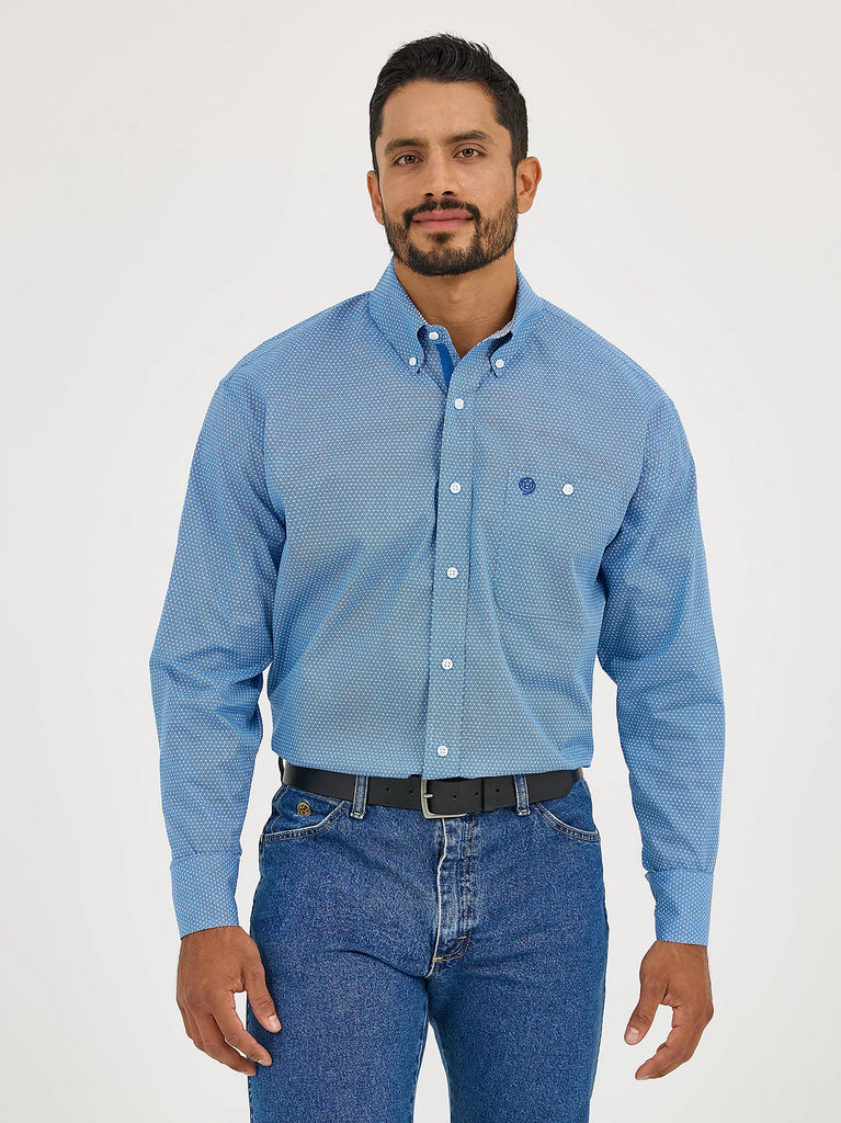 George Strait Shirt by Wrangler ~ Dusty Blue