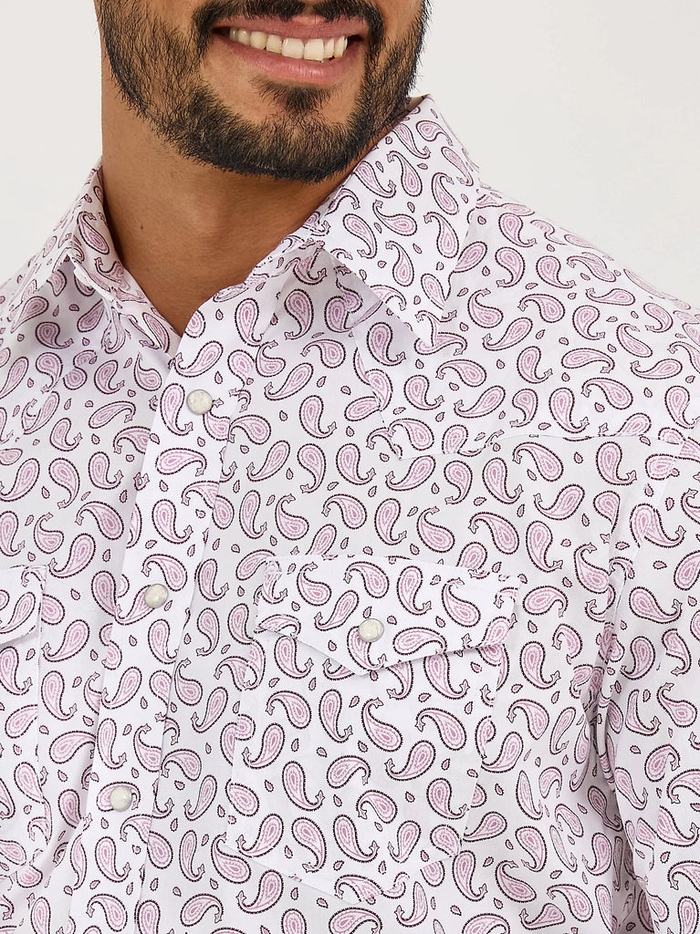 Wrangler 20X Competition Shirt ~ Pink Sangria - Henderson's Western Store