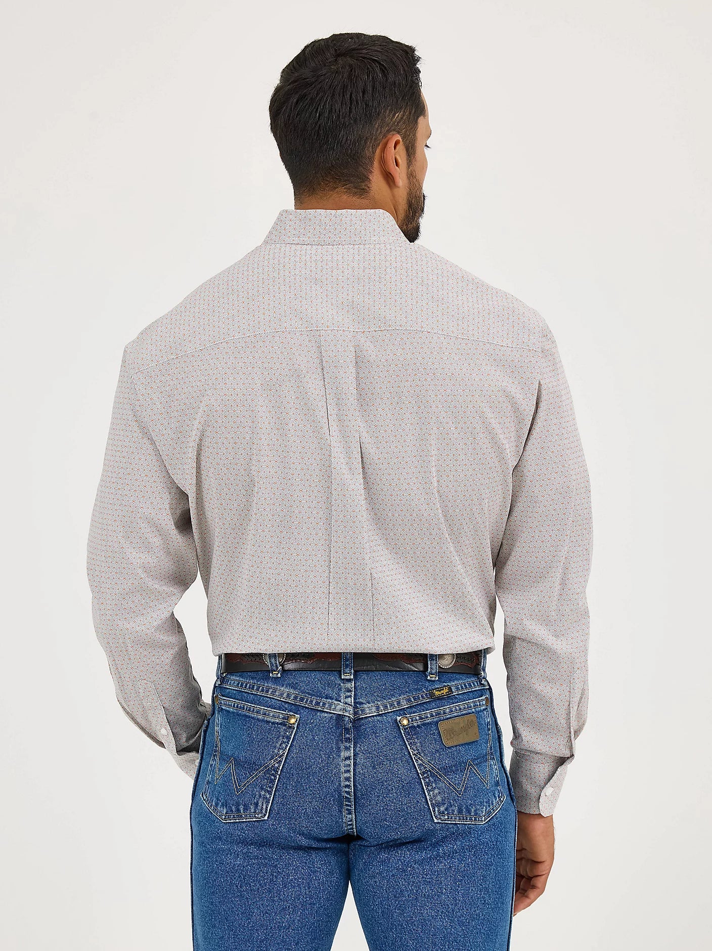 George Strait Shirt by Wrangler ~ Grey Fence - Henderson's Western Store