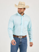 Cody Johnson's Button Down by Wrangler ~ Aqua Bursts - Henderson's Western Store