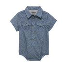 Wrangler Baby Boy Onesie ~ Blue Paisley - Henderson's Western Store