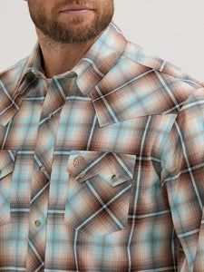 Load image into Gallery viewer, Men&#39;s Wrangler Retro Plaid ~ Brown - Henderson&#39;s Western Store