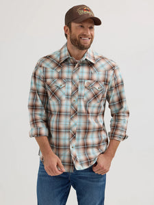 Load image into Gallery viewer, Men&#39;s Wrangler Retro Plaid ~ Brown - Henderson&#39;s Western Store