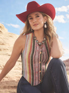 Lainey Wilson Rodeo Ben Jacquard Vest by Wrangler X - Henderson's Western Store