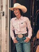 Wrangler Sierra Western Shirt ~ Pink - Henderson's Western Store