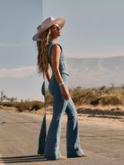 Lainey Wilson x Wrangler Novelty Pull-On Flare Jean - Henderson's Western Store
