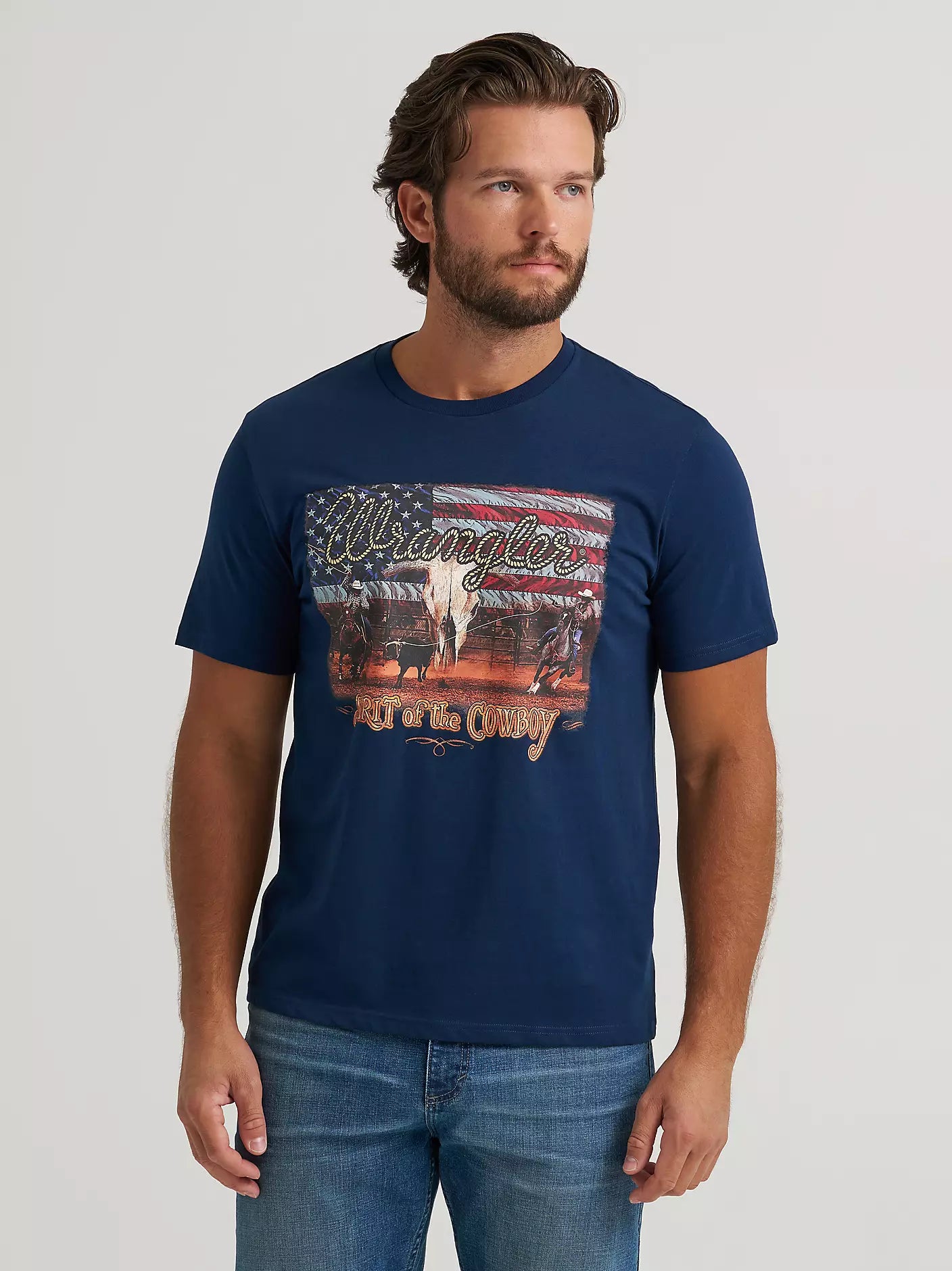 Wrangler Flag Spirit Tee - Henderson's Western Store
