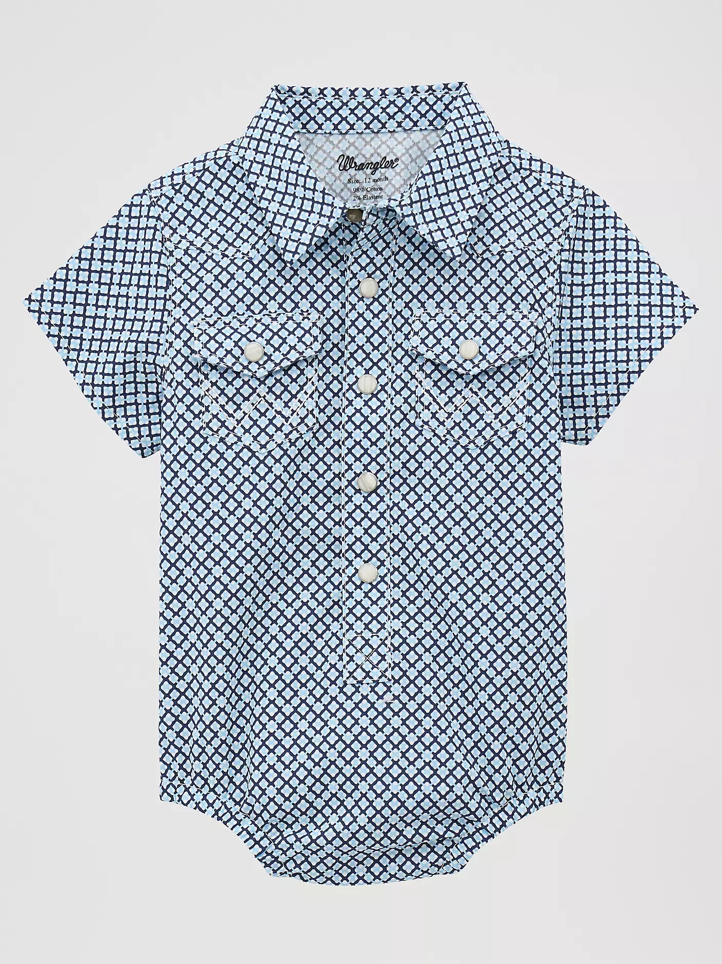 Wrangler Baby Bodysuit ~ Blue Roads - Henderson's Western Store