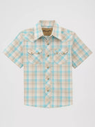Boy's Retro Wrangler Plaid ~ Tan - Henderson's Western Store