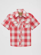 Boy's Retro Wrangler Plaid ~ Red - Henderson's Western Store