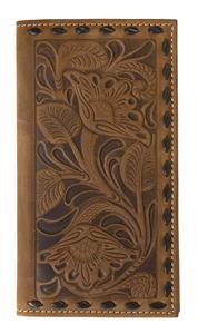 Floral Buck Laced Wallet ~ Checkbook - Henderson's Western Store