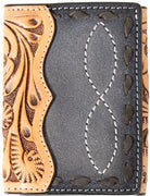 Roughout Leather Wallet ~ Tri-Fold - Henderson's Western Store