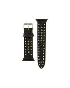 Western Leather Watch Band ~ Black Stone - Henderson's Western Store