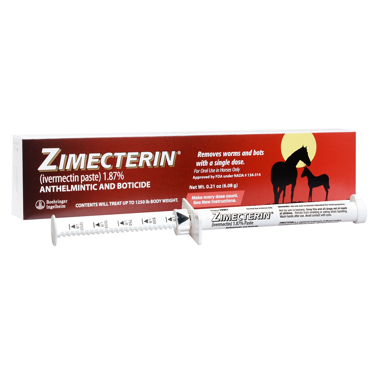 Zimecterin Horse Dewormer Paste - Henderson's Western Store
