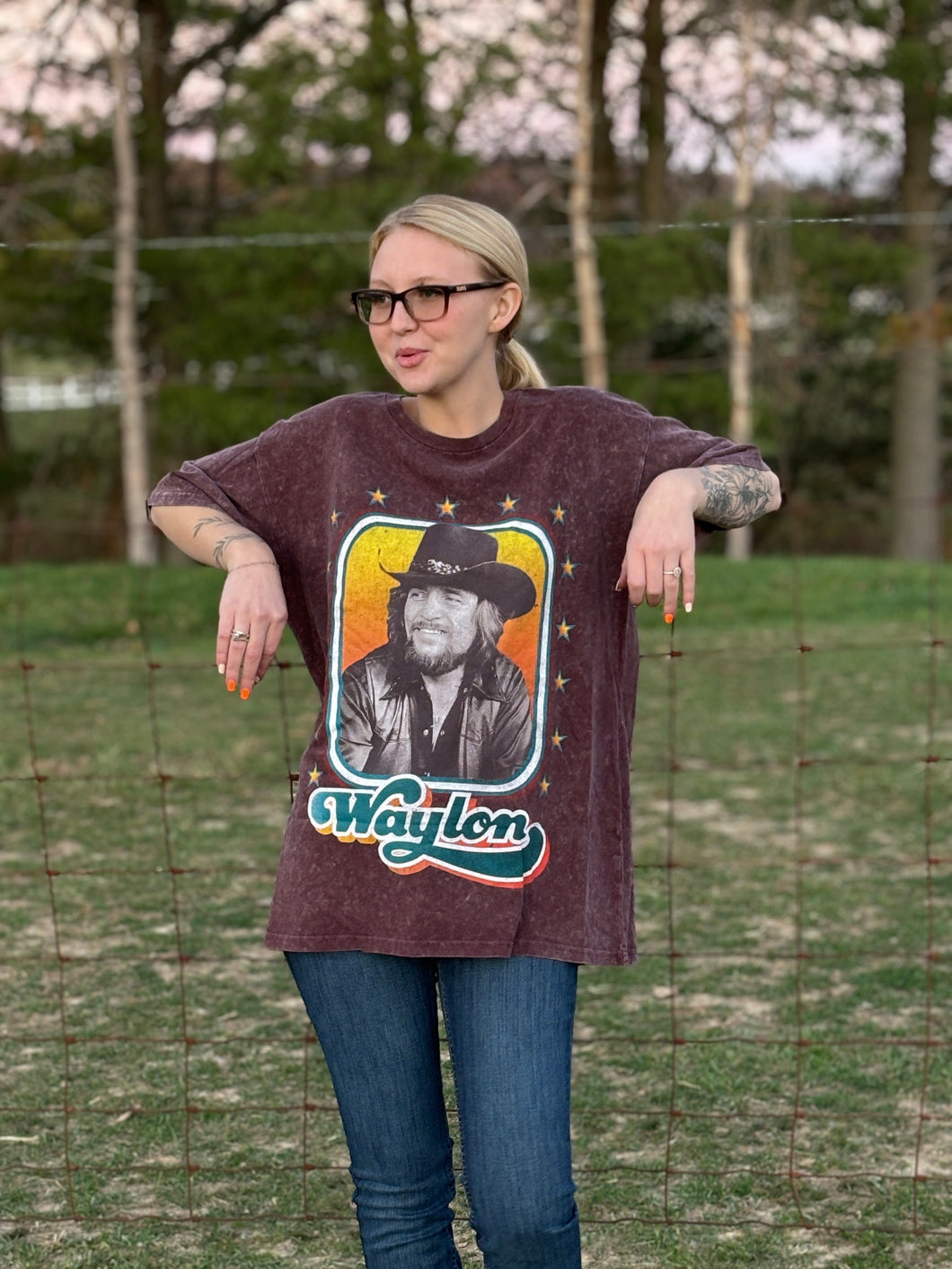 Waylon Jennings Tee by Wrangler