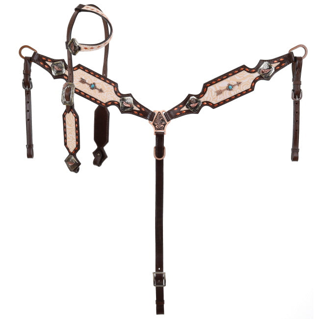 Limited Edition Thunderbird Rose One Ear Set - Henderson's Western Store
