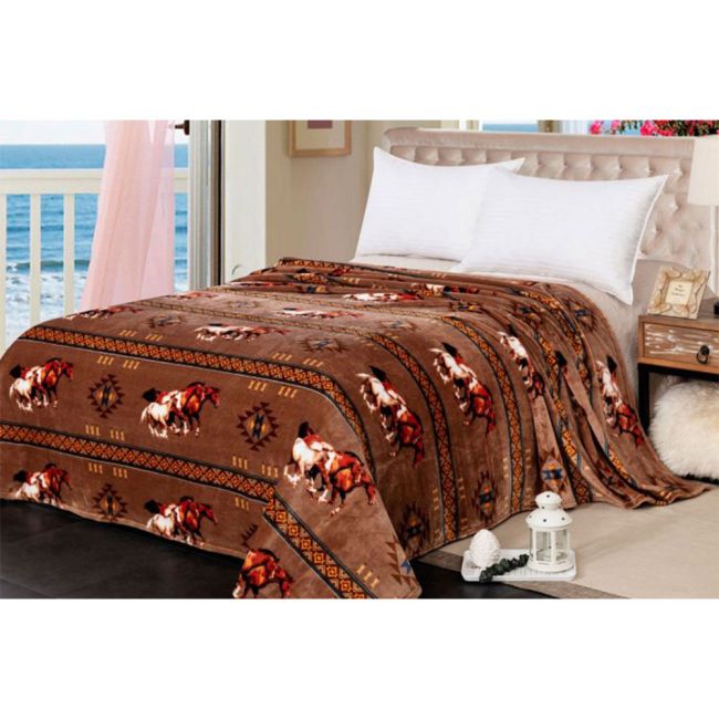Running Horse Silk Touch Blanket - Henderson's Western Store