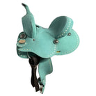 Double T Teal Sky Barrel Style Saddle - Henderson's Western Store
