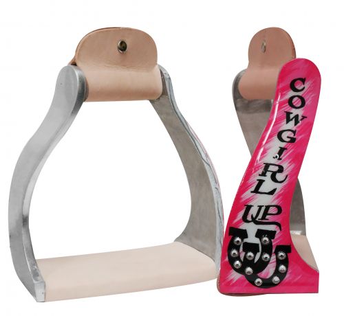 Aluminum Stirrup ~ Cowgirl Up - Henderson's Western Store