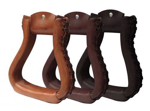 Leather Wrapped Stirrups~Pony