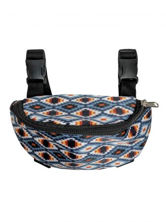 Insulated Saddle Pouch  ~ Gray Aztec - Henderson's Western Store