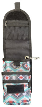 Cordura Phone/Accessory Case ~ Teal Aztec - Henderson's Western Store