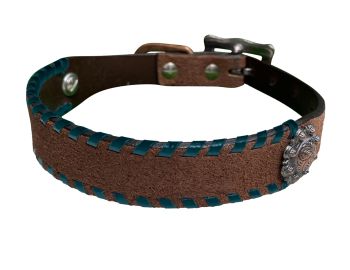 Buckstitch Dog Collar ~ Brown