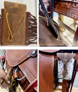 Load image into Gallery viewer, Cowhide Saddle Bag - Henderson&#39;s Western Store