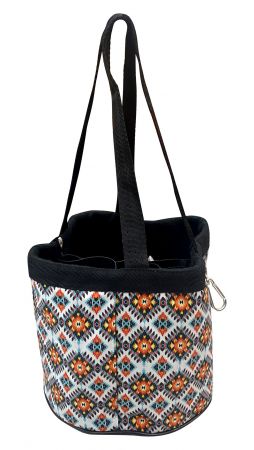 Aztec print durable nylon grooming tote - Henderson's Western Store