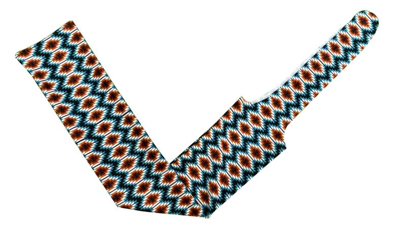 Slip On Tail Bag ~ Aztec Print ~ Teal