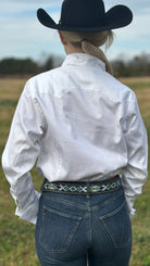 Sateen Solid Shirts ~ White - Henderson's Western Store
