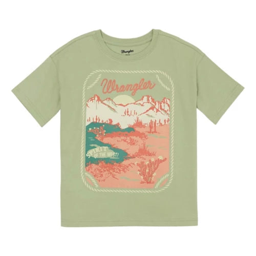 Girl's "Spirit of the West" Tee by Wrangler - Henderson's Western Store