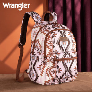 Load image into Gallery viewer, Wrangler Aztec Print Backpack  ~ Brown - Henderson&#39;s Western Store