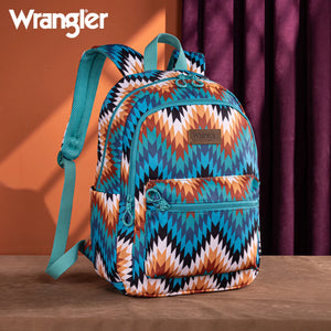 Load image into Gallery viewer, Wrangler Aztec Print Backpack  ~ Turquoise - Henderson&#39;s Western Store