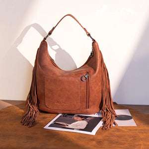 Load image into Gallery viewer, MW Fringe Hobo/Crossbody