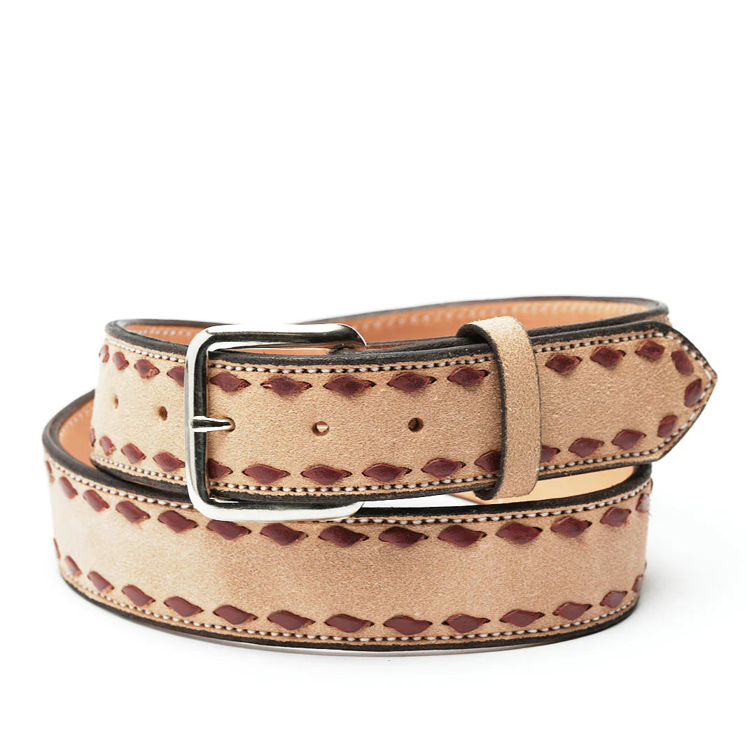 Roughout Buckstitch Belt - Henderson's Western Store