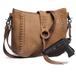 Load image into Gallery viewer, MW Genuine Leather Collection Concealed Carry Hobo/Crossbody - Henderson&#39;s Western Store