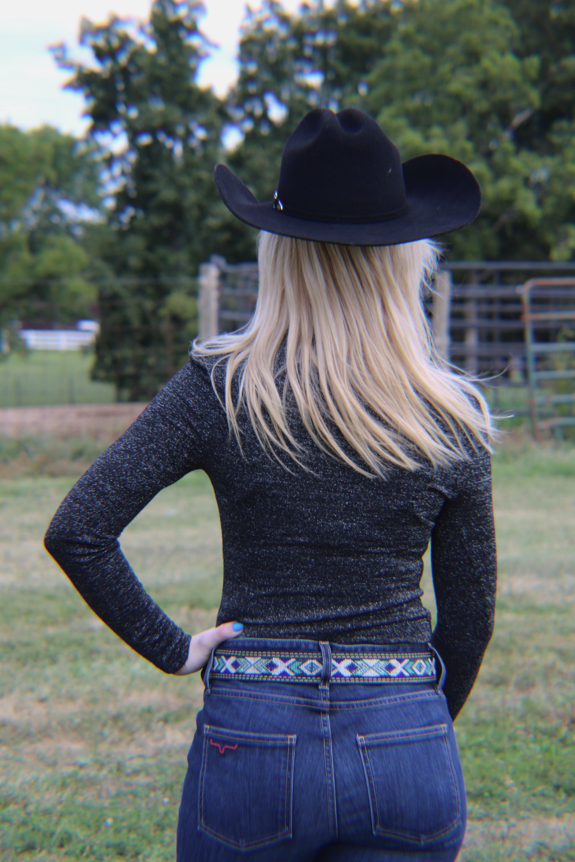 Lurex Turtleneck Top by Rock & Roll - Henderson's Western Store