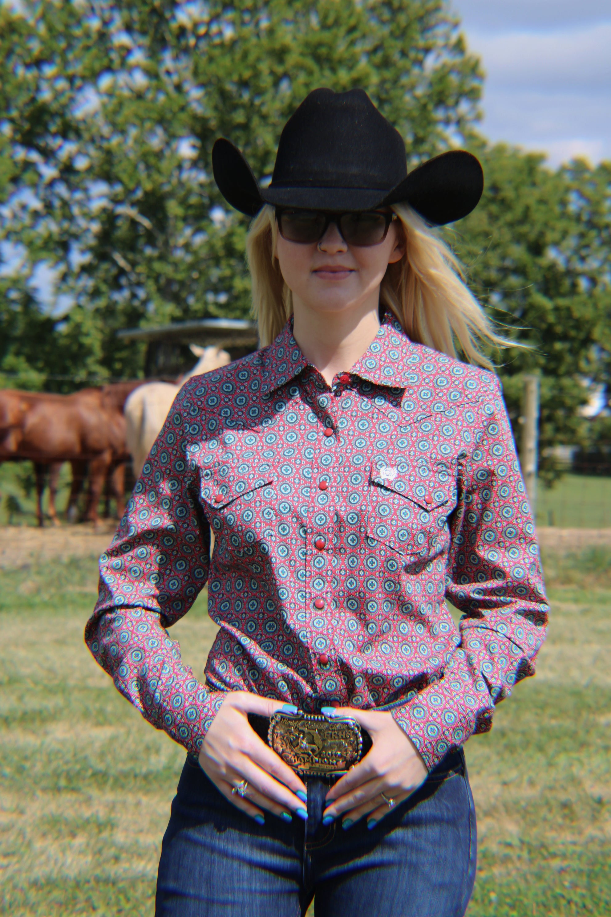 Ladies Cinch  ~ Chrysanthemum - Henderson's Western Store