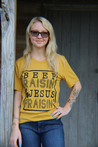 Load image into Gallery viewer, Beef Raisin Jesus Praisin Tee