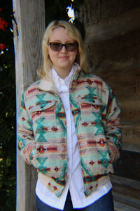 Load image into Gallery viewer, Jacquard Bomber Jacket by Rock &amp; Roll