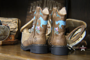 Load image into Gallery viewer, Horse Flowers Boots by Roper