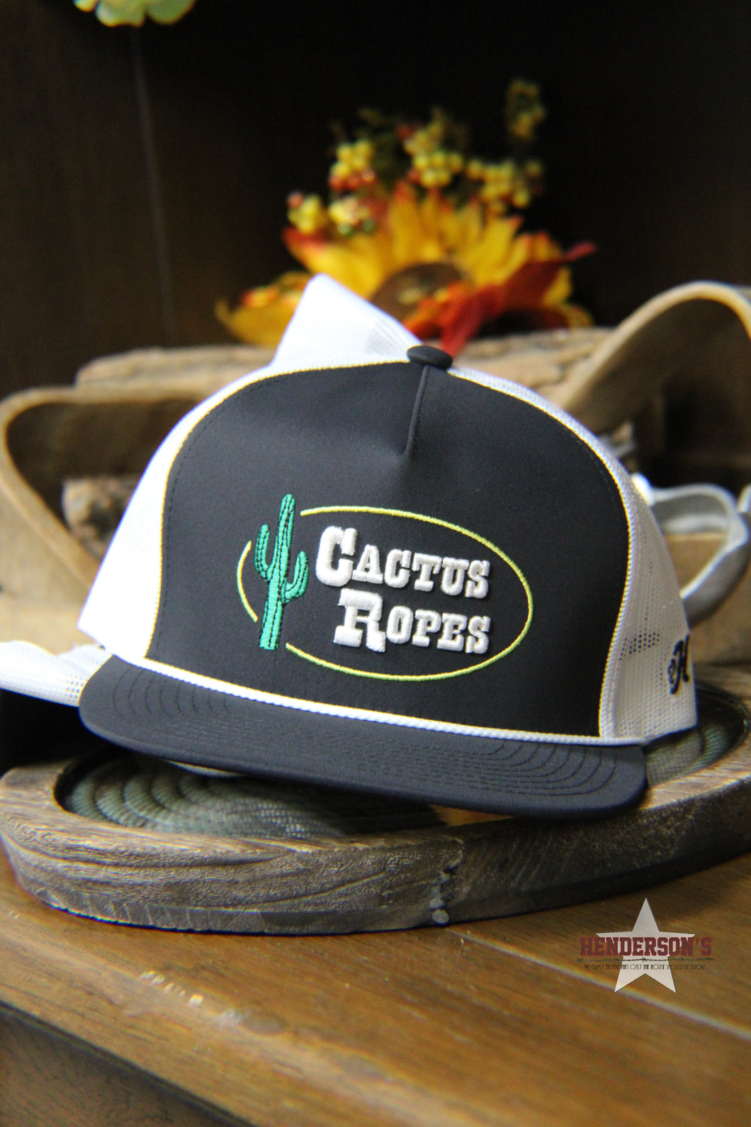 Cactus Rose Cap ~ Black