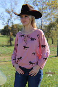 Load image into Gallery viewer, Wild Horse Print Shirt by Roper