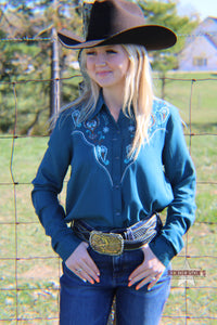 Load image into Gallery viewer, Challis Western Shirt by Roper