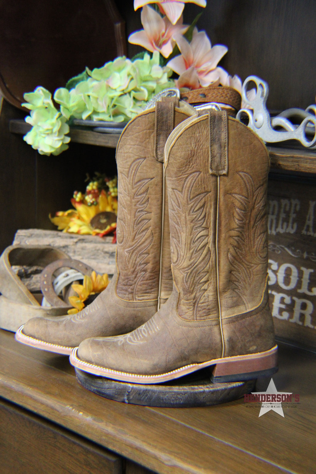 Brahma Bison Anderson Bean Boots ~ Brown