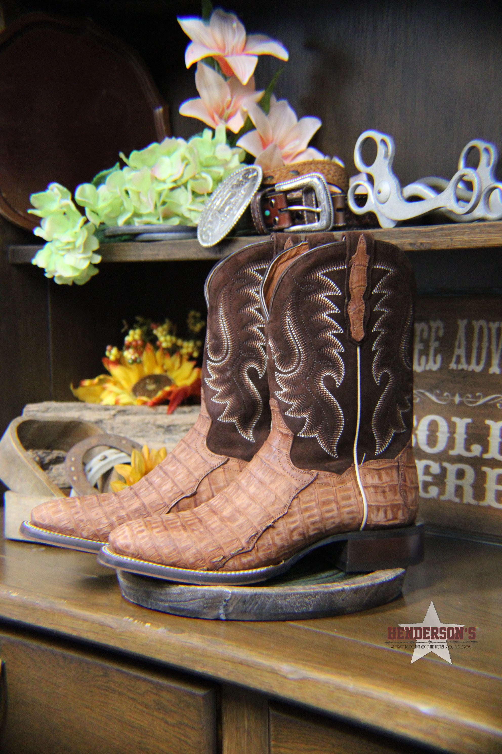 Leon Caiman Boots by Dan Post - Henderson's Western Store