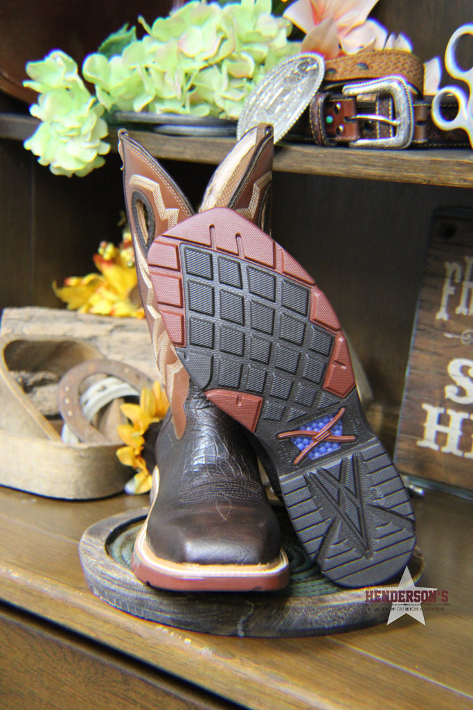 Western Work Boots by Twisted X ~ Alloy ~ Chocolate