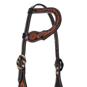 Load image into Gallery viewer, Petal and Leaf One Ear Headstall