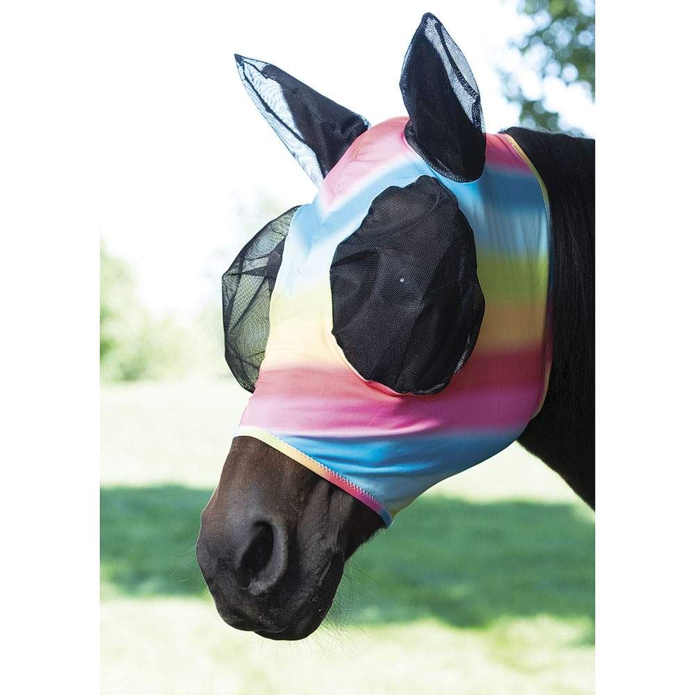 Weaver Ear Fly Mask ~ Rainbow - Henderson's Western Store